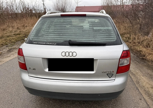 Audi A4 cena 7500 przebieg: 368000, rok produkcji 2004 z Tczew małe 67